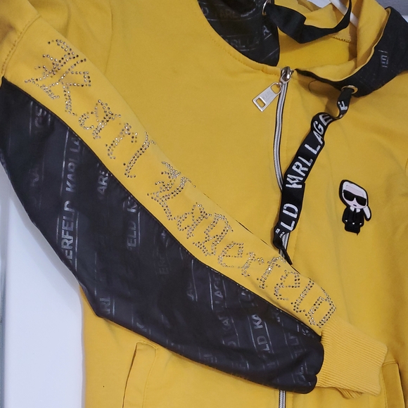 Karl Lagerfeld Yellow and Black Hoodie - Picture 5 of 5